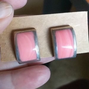 Mexican Sterling Silver Spiny Oyster Earrings